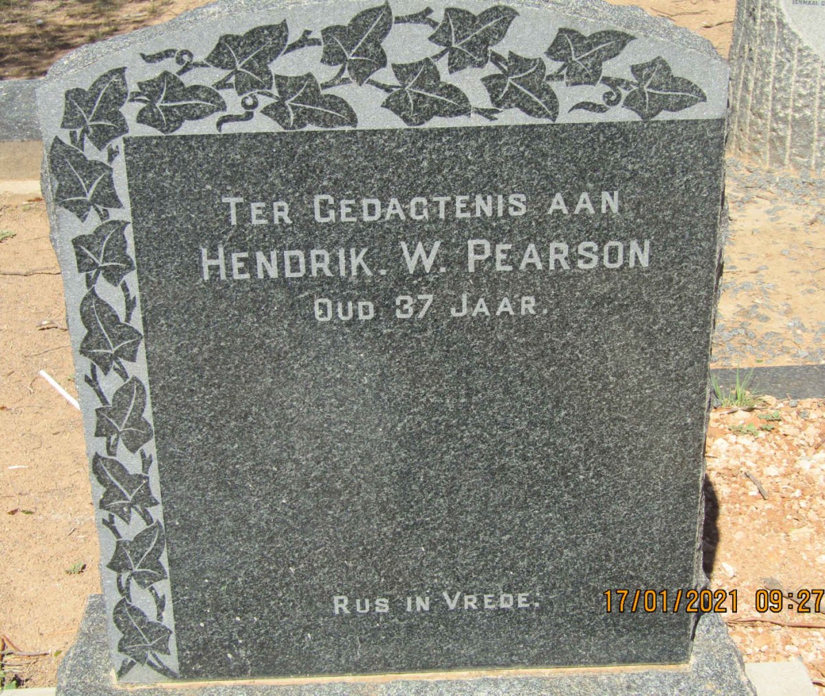 PEARSON Hendrik W.
