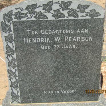 PEARSON Hendrik W.