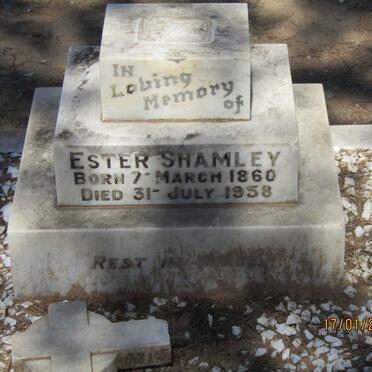 SHAMLEY Ester 1860-1958