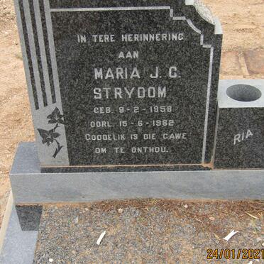 STRYDOM Maria J.C. 1958-1962
