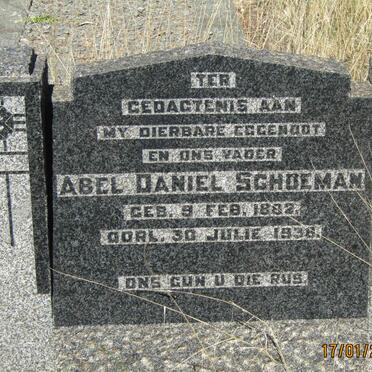 SCHOEMAN Abel Daniel 1882-1938