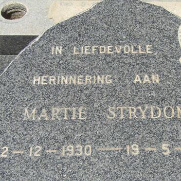 STRYDOM Martie 1930-1981