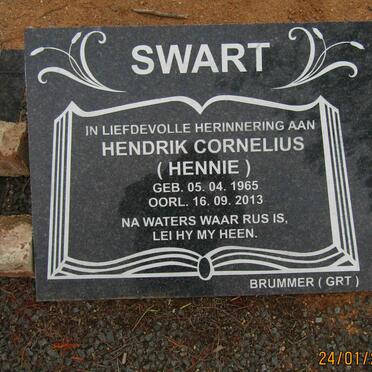 SWART Hendrik Cornelius 1965-2013