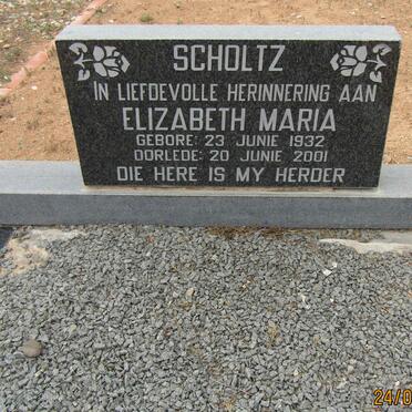 SCHOLTZ Elizabeth Maria 1932-2001
