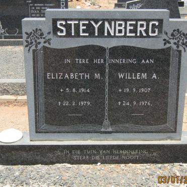 STEYNBERG Willem A. 1907-1976 &amp; Elizabeth M. 1914-1979