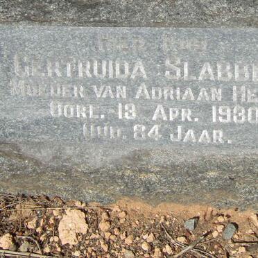 SLABBERT Gertruida -1930