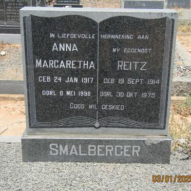 SMALBERGER Reitz 1914-1975 &amp; Anna Margaretha 1917-1998