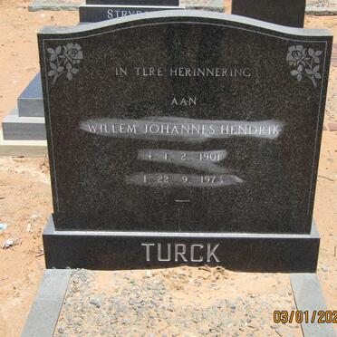 TURCK Willem Johannes Hendrik 1901-1973