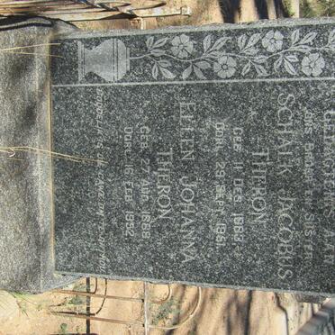 THERON Schalk Jacobus 1883-1951 &amp; Ellen Johanna  1888-1952