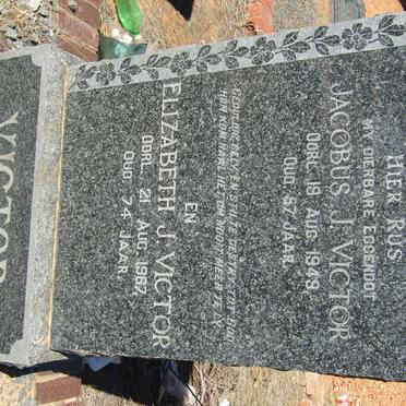 VICTOR Jacobus J. -1949 &amp; Elizabeth J. -1967