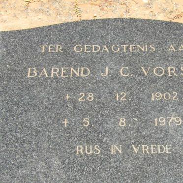 VORSTER Barend J.C. 1902-1979