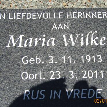 WILKEN Maria 1913-2011 :: VAN ELLEWEE Eugene Neil 1963-1985 :: VAN RENSBURG