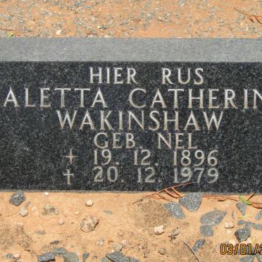 WAKINSHAW Aletta Catherina nee NEL 1896-1979