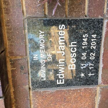 BOSCH Edwin James 1945-2014