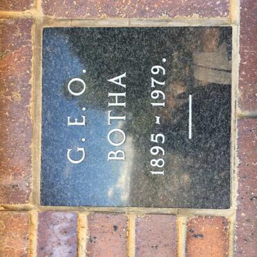 BOTHA G.E.O. 1895-1979