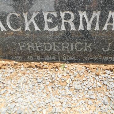 ACKERMAN Frederick J. 1914-1990