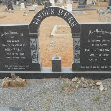 BERG Paul Johannes, van den 1902-1983 &amp; Anna Maria 1908-1996