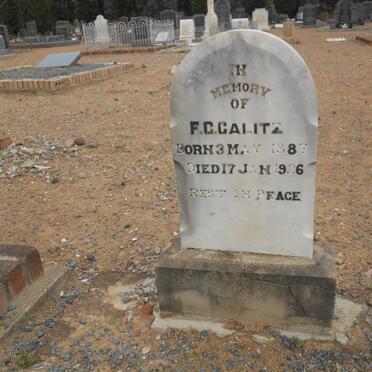 CALITZ F.G. 1887-1926