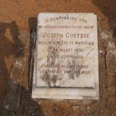 COETZEE Joseph -1930
