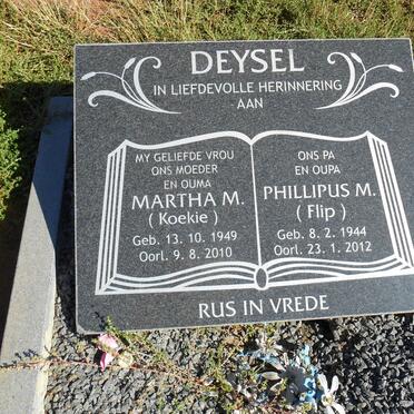DEYSEL Phillupus M. 1944-2012 &amp; Martha M. 1949-2010