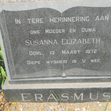 ERASMUS Susanna Elizabeth -1972