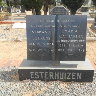 ESTERHUIZEN Sybrand Lourens 1883-1949 &amp; Maria Catharina JANSEN VAN RENSBURG 1879-1946