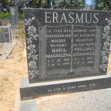 ERASMUS Phillipus Stephanus 1914-1985 &amp; Maria Magdalena 1912-1999