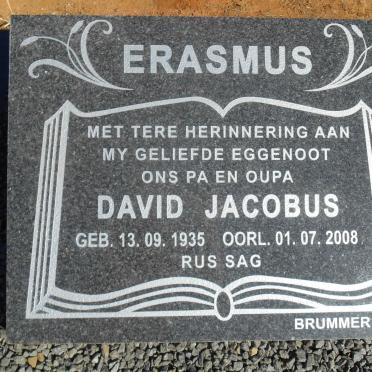 ERASMUS David Jacobus 1935-2008
