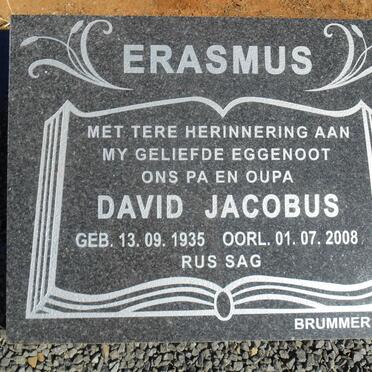 ERASMUS David Jacobus 1935-2008