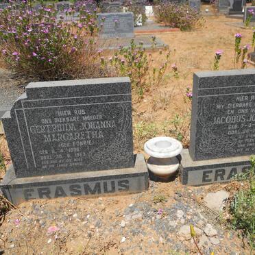 ERASMUS Jacobus Johannes 1891-1961 &amp; Gertruida Johanna Margaretha FOURIE 1896-1963