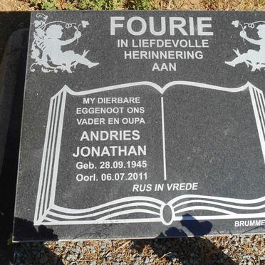 FOURIE Andries Jonathan 1945-2011