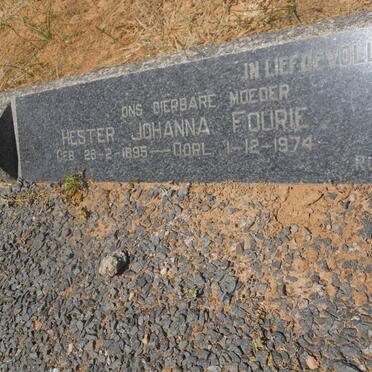 FOURIE Hester Johanna 1895-1974
