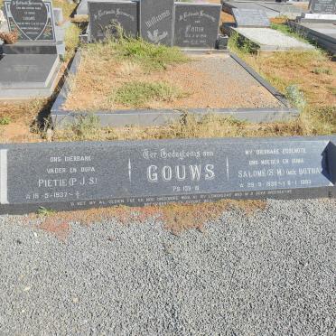 GOUWS P.J.S. 1937- &amp; S.M. BOTHA 1938-1993