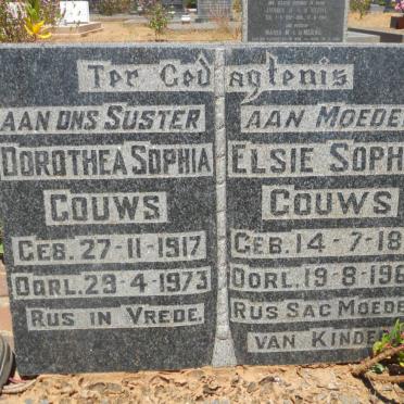 GOUWS Elsie Sophia 1871-1963 :: GOUWS Dorothea Sophia 1917-1973