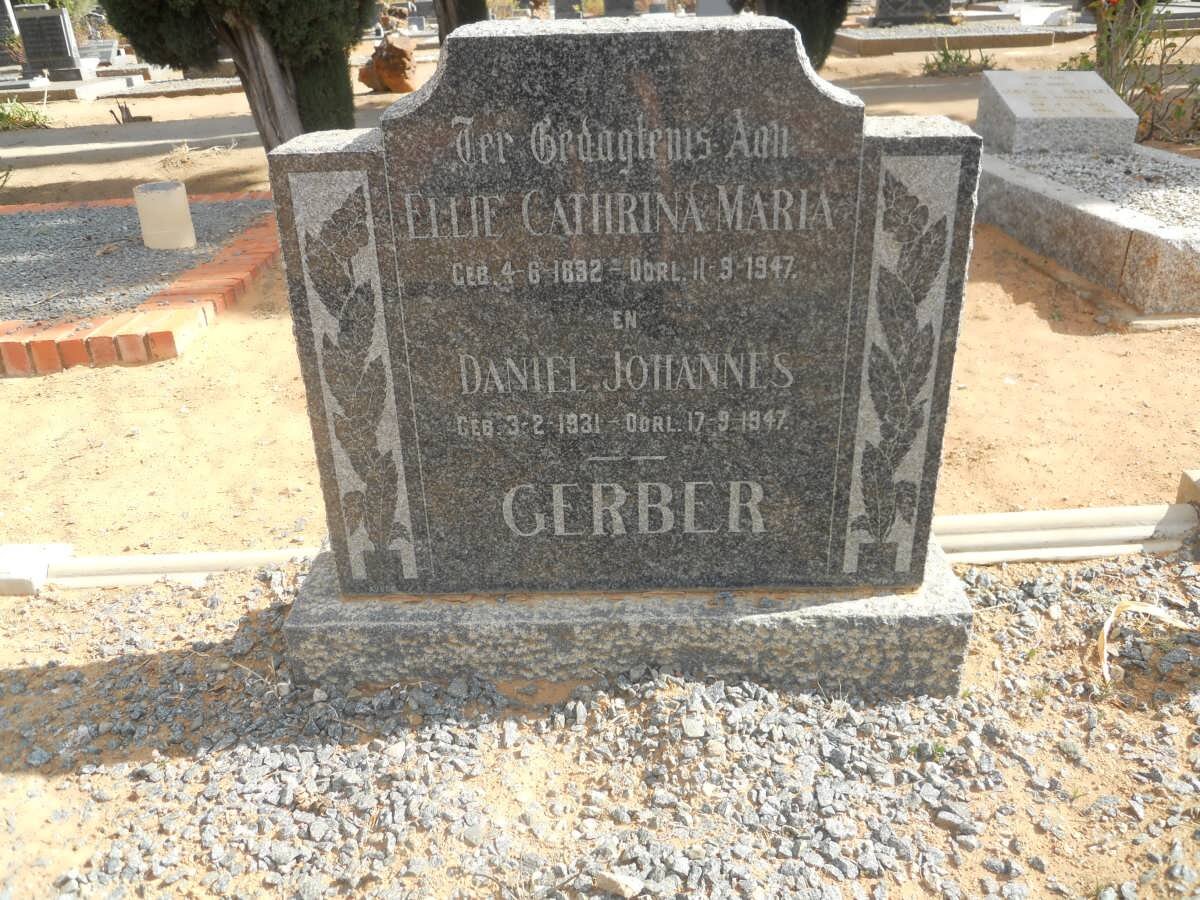 GERBER Ellie Cathrina Maria 1892-1947 :: GERBER Daniel Johannes 1931-1947
