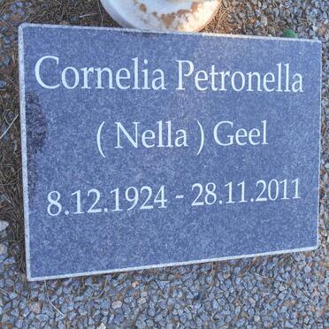 GEEL Cornelia Petronella 1924-2011