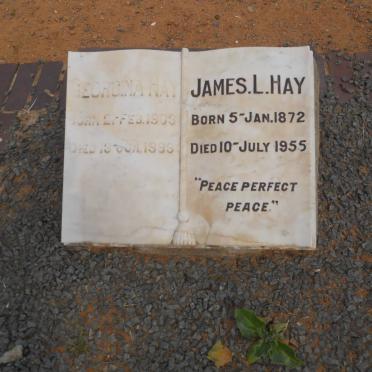 HAY James L. 1872-1955 &amp; Georgina 1903-19??