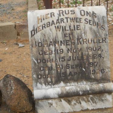 KRUGER Johannes 1897-1926 :: Willie 1902-1924 