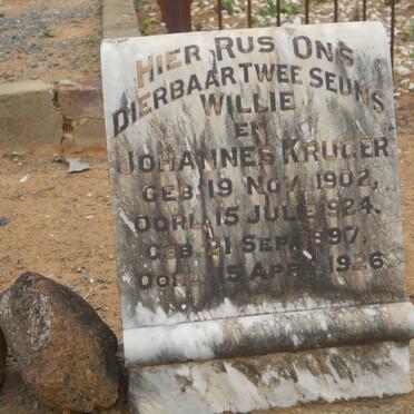KRUGER Johannes 1897-1926 :: Willie 1902-1924 