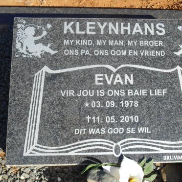 KLEYNHANS Evan 1978-2010