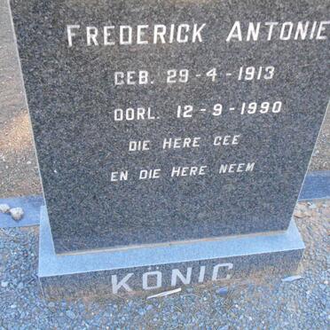 KÖNIG Frederick Antonie 1913-1990