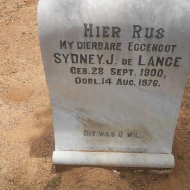 LANGE Sydney J., de 1900-1976