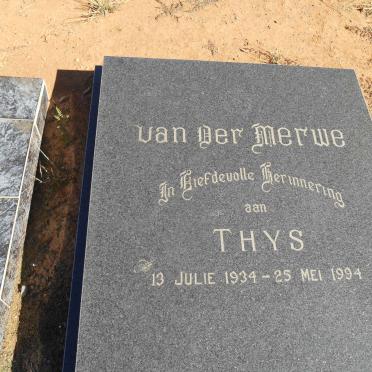 MERWE Thys, van der 1934-1994
