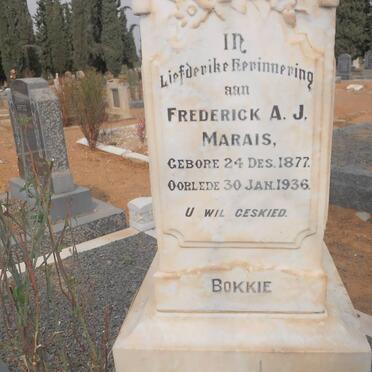 MARAIS Frederick A.J. 1877-1936