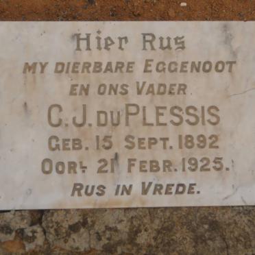 PLESSIS C.J., du 1892-1925
