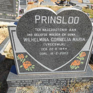 PRINSLOO Wilhelmina Cornelia Maria nee VREESWIJK 1944-2003