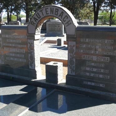 RAUTENBACH John Stephen 1906-1992 &amp; Maria Sophia FOURIE 1910-1966