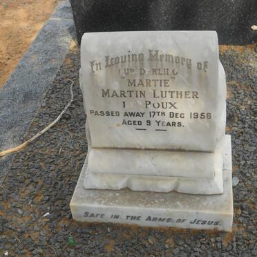 ROUX Martin Luther, le -1956