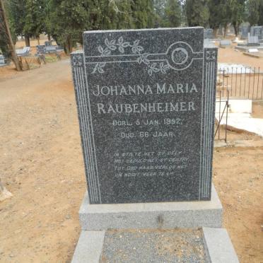 RAUBENHEIMER Johanna Maria -1952