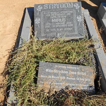 STRYDOM Marius 1938-1998 &amp; Rita BRITZ 1938-2012